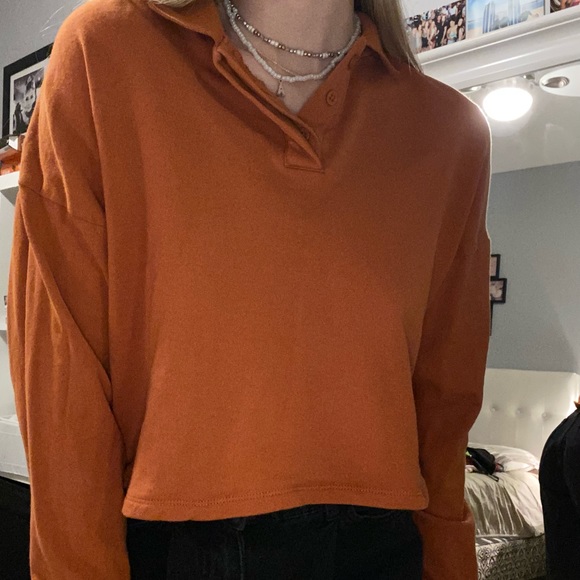 Simons twik collared semi cropped, long sleeve - Picture 3 of 4